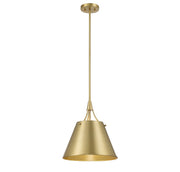 Savoy House 7-4499-1-322 One Light Pendant, Warm Brass (5)