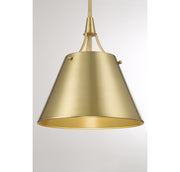 Savoy House 7-4499-1-322 One Light Pendant, Warm Brass (6)