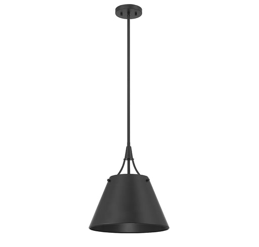 Savoy House 7-4499-1-89 One Light Pendant, Matte Black (2)