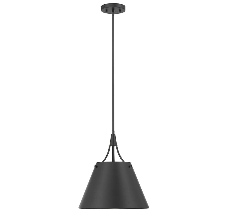 Savoy House 7-4499-1-89 One Light Pendant, Matte Black (3)