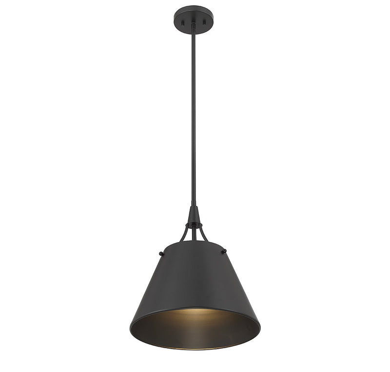 Savoy House 7-4499-1-89 One Light Pendant, Matte Black (4)
