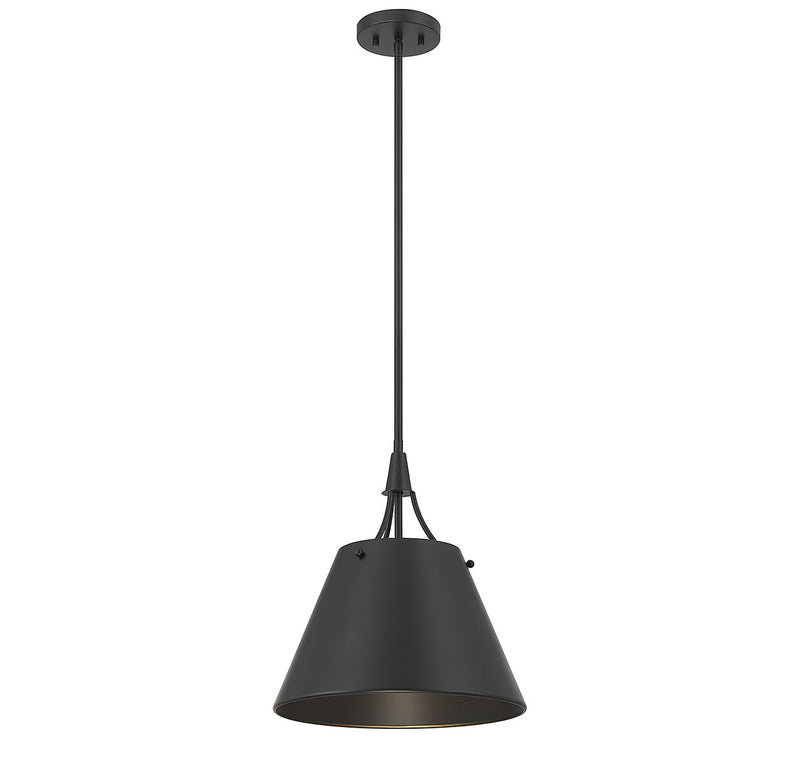 Savoy House 7-4499-1-89 One Light Pendant, Matte Black (5)