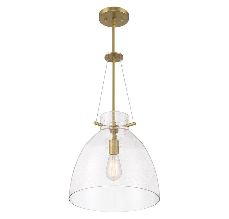 Savoy House 7-7006-1-322 One Light Pendant, Warm Brass (4)