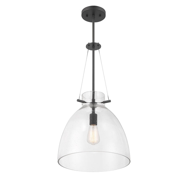 Savoy House 7-7006-1-89 One Light Pendant, Matte Black (4)