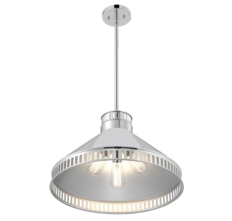 Savoy House 7-8801-3-109 Three Light Pendant, Polished Nickel (4)