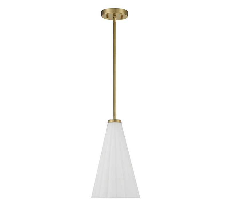 Savoy House 7-8840-1-322 One Light Pendant, Warm Brass (2)