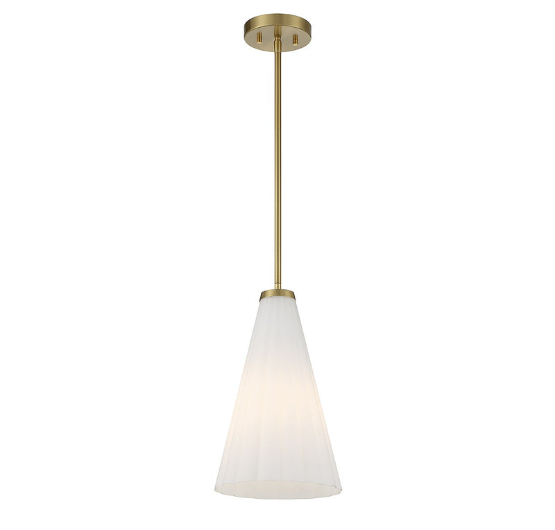 Savoy House 7-8840-1-322 One Light Pendant, Warm Brass (3)