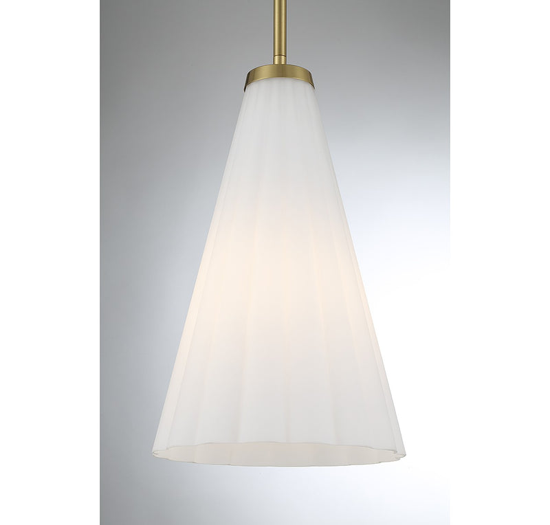 Savoy House 7-8840-1-322 One Light Pendant, Warm Brass (5)