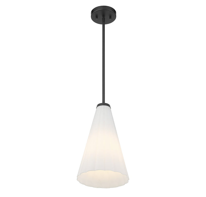 Savoy House 7-8840-1-89 One Light Pendant, Matte Black (4)