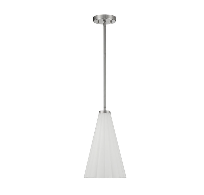 Savoy House 7-8840-1-SN One Light Pendant, Satin Nickel (2)