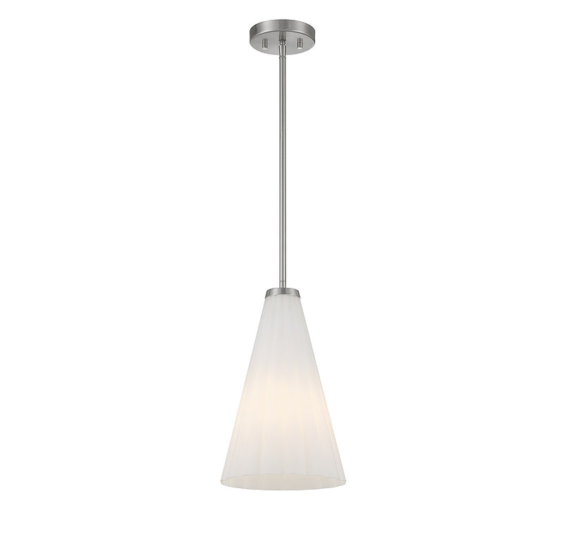 Savoy House 7-8840-1-SN One Light Pendant, Satin Nickel (3)