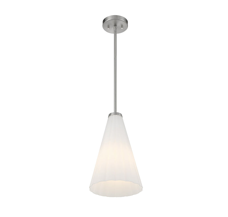 Savoy House 7-8840-1-SN One Light Pendant, Satin Nickel (4)