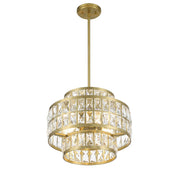 Savoy House 7-9044-3-322 Three Light Pendant, Warm Brass (4)