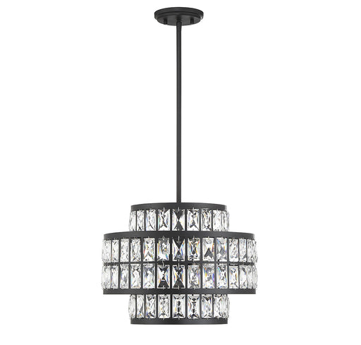 Savoy House 7-9044-3-89 Three Light Pendant, Matte Black (2)