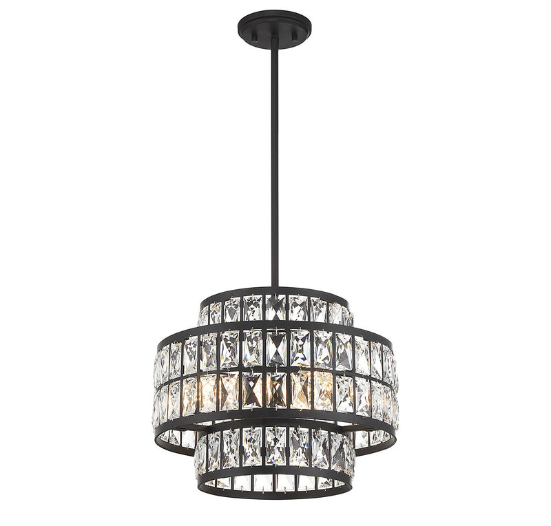 Savoy House 7-9044-3-89 Three Light Pendant, Matte Black (3)