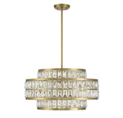 Savoy House 7-9046-4-322 Four Light Pendant, Warm Brass (2)