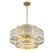 Savoy House 7-9046-4-322 Four Light Pendant, Warm Brass (4)