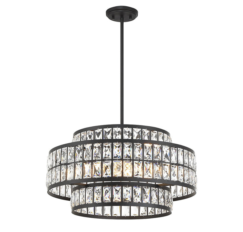 Savoy House 7-9046-4-89 Four Light Pendant, Matte Black (3)
