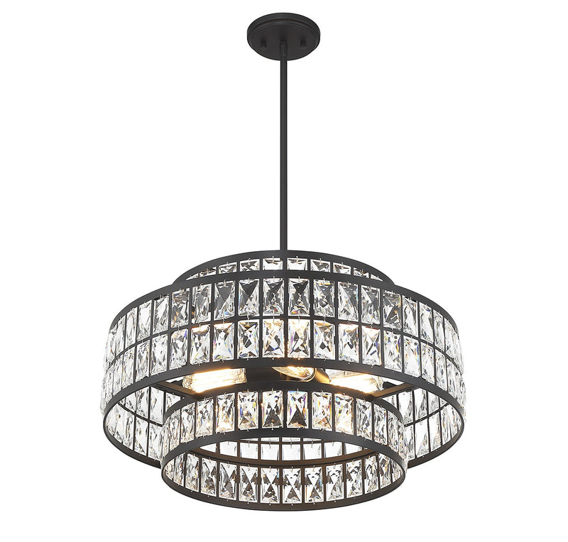 Savoy House 7-9046-4-89 Four Light Pendant, Matte Black (4)