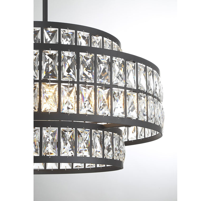 Savoy House 7-9046-4-89 Four Light Pendant, Matte Black (5)