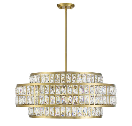 Savoy House 7-9048-6-322 Six Light Pendant, Warm Brass (2)