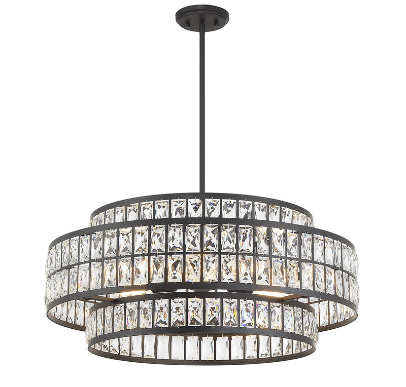 Savoy House 7-9048-6-89 Six Light Pendant, Matte Black (3)