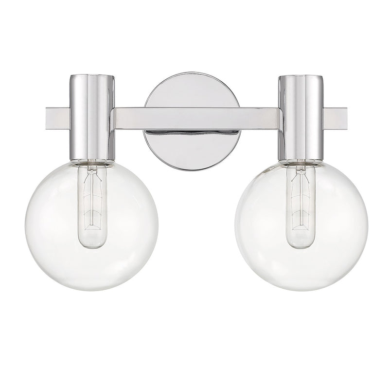 Savoy House 8-3076-2-11 Two Light Bathroom Vanity, Chrome (2)