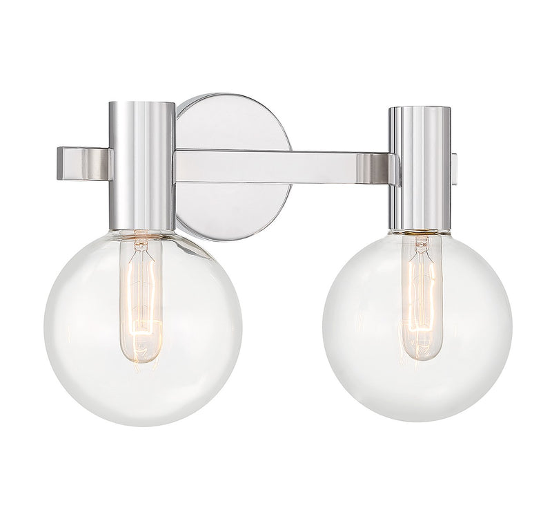 Savoy House 8-3076-2-11 Two Light Bathroom Vanity, Chrome (3)