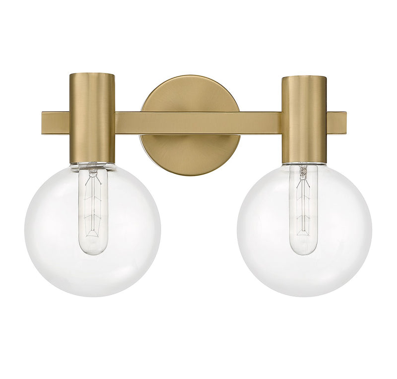 Savoy House 8-3076-2-322 Two Light Bathroom Vanity, Warm Brass (2)