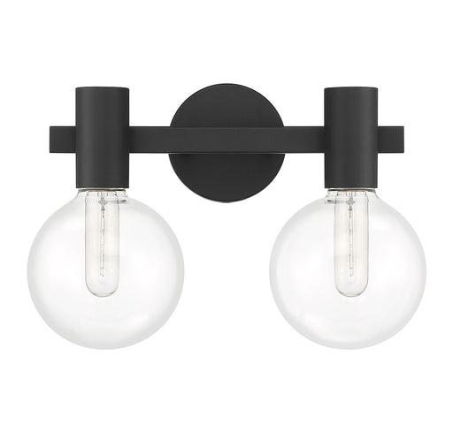 Savoy House 8-3076-2-BK Two Light Bathroom Vanity, Matte Black (2)