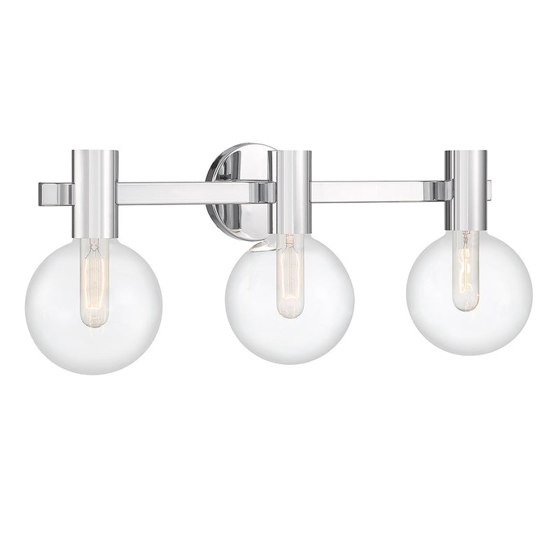 Savoy House 8-3076-3-11 Three Light Bathroom Vanity, Chrome (3)