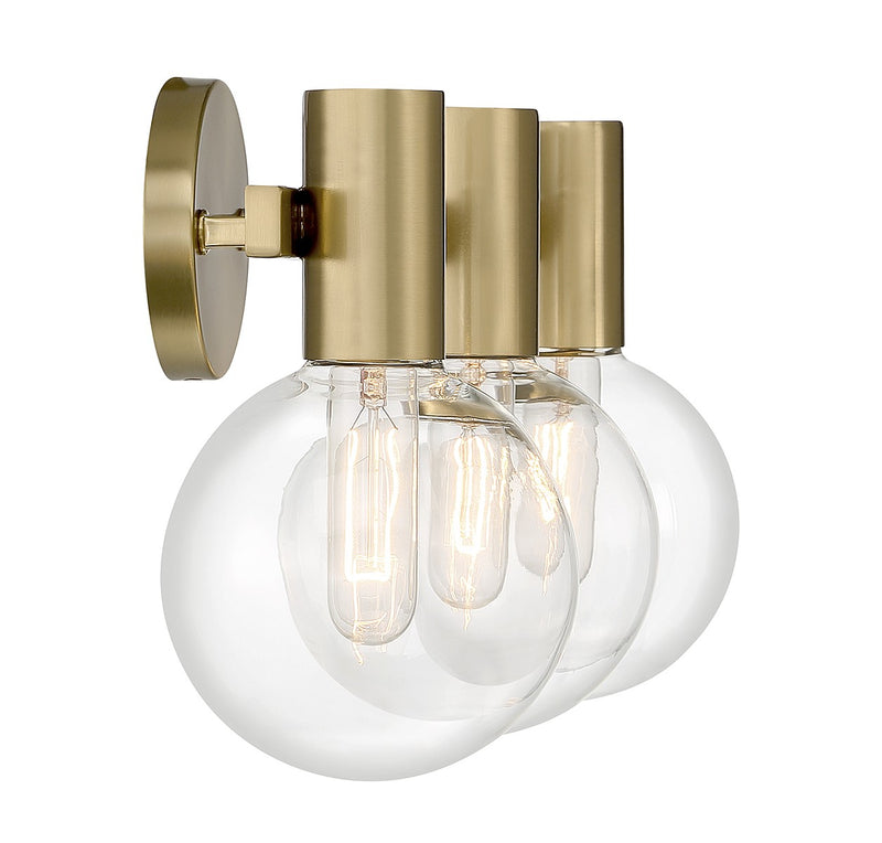 Savoy House 8-3076-3-322 Three Light Bathroom Vanity, Warm Brass (5)