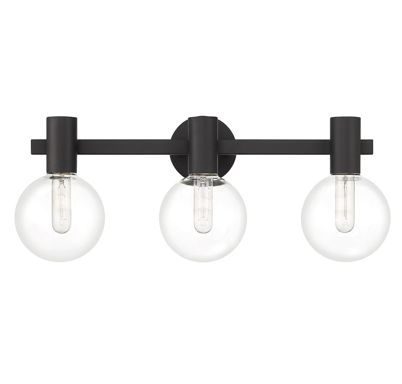 Savoy House 8-3076-3-BK Three Light Bathroom Vanity, Matte Black (2)