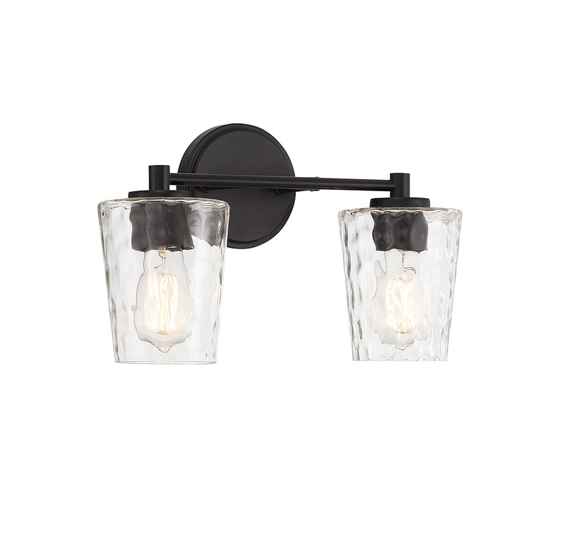 Savoy House 8-5606-2-BK Two Light Bathroom Vanity, Matte Black (3)