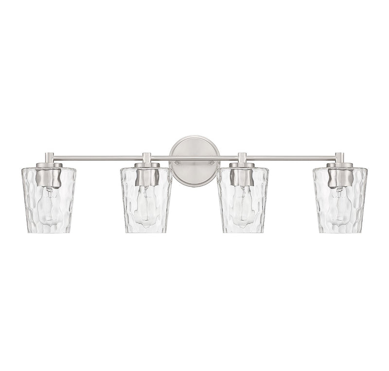 Savoy House 8-5606-4-SN Four Light Bathroom Vanity, Satin Nickel (2)