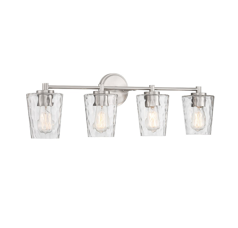 Savoy House 8-5606-4-SN Four Light Bathroom Vanity, Satin Nickel (3)