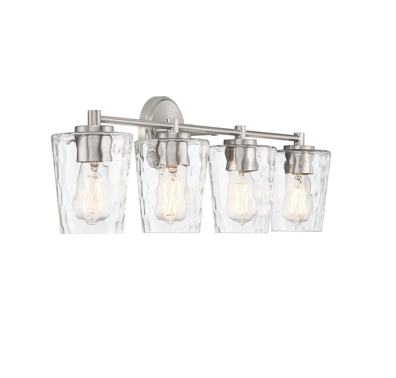 Savoy House 8-5606-4-SN Four Light Bathroom Vanity, Satin Nickel (4)