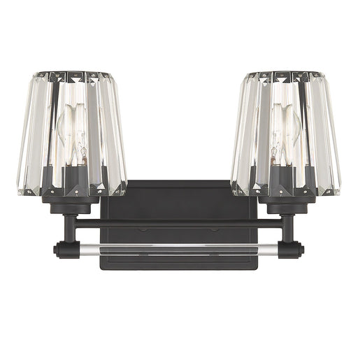Savoy House 8-6001-2-BK Two Light Bathroom Vanity, Matte Black (2)