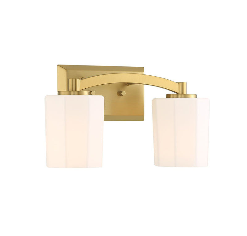 Savoy House 8-7710-2-322 Two Light Bathroom Vanity, Warm Brass (3)