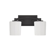Savoy House 8-7710-2-BK Two Light Bathroom Vanity, Matte Black (2)