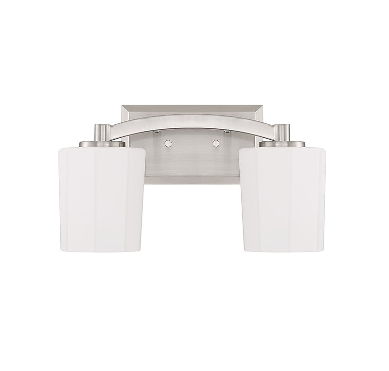 Savoy House 8-7710-2-SN Two Light Bathroom Vanity, Satin Nickel (2)
