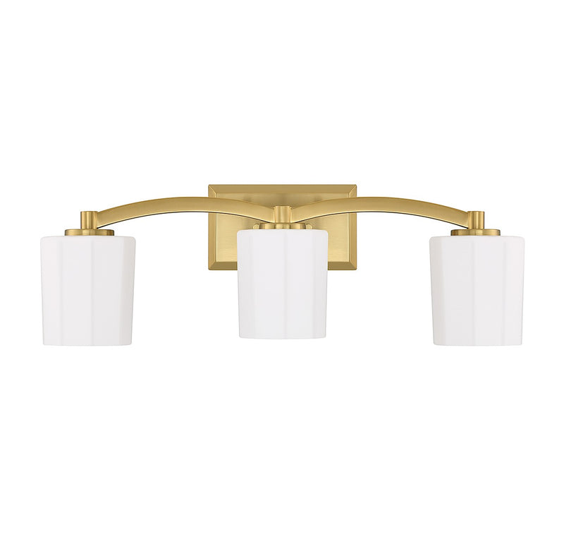 Savoy House 8-7710-3-322 Three Light Bathroom Vanity, Warm Brass (2)