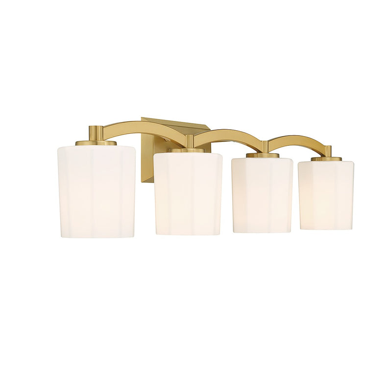 Savoy House 8-7710-4-322 Four Light Bathroom Vanity, Warm Brass (4)