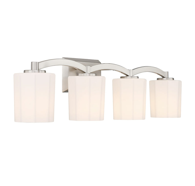 Savoy House 8-7710-4-SN Four Light Bathroom Vanity, Satin Nickel (4)