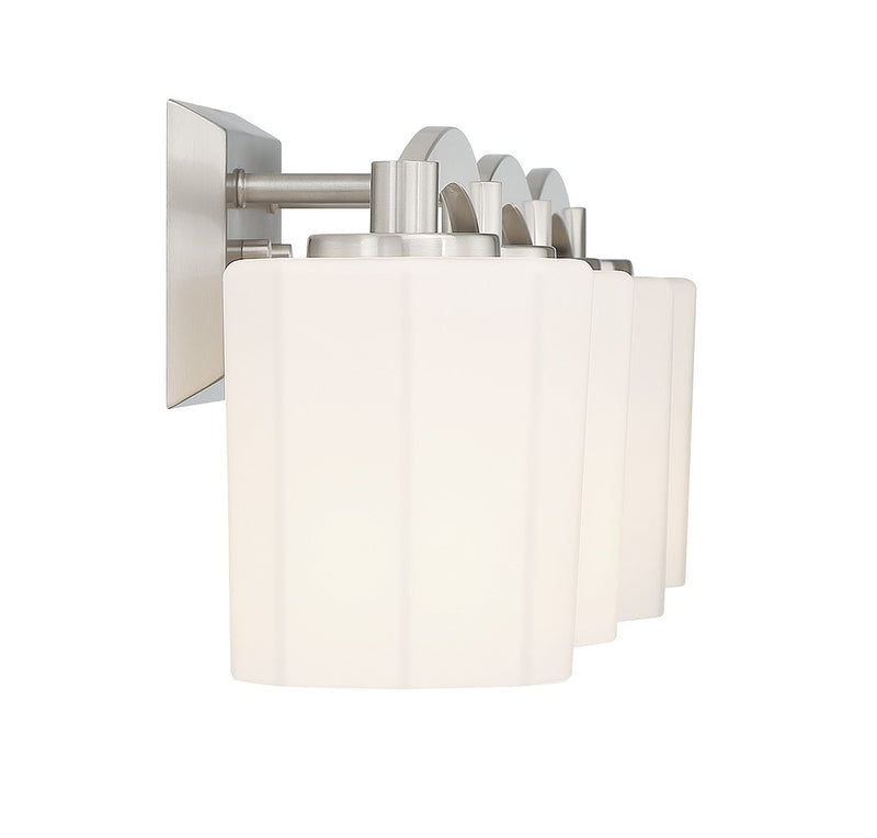 Savoy House 8-7710-4-SN Four Light Bathroom Vanity, Satin Nickel (5)