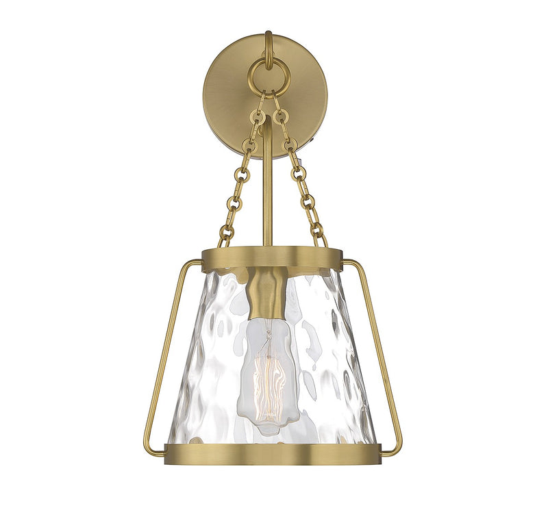 Savoy House 9-1801-1-322 One Light Wall Sconce, Warm Brass (3)