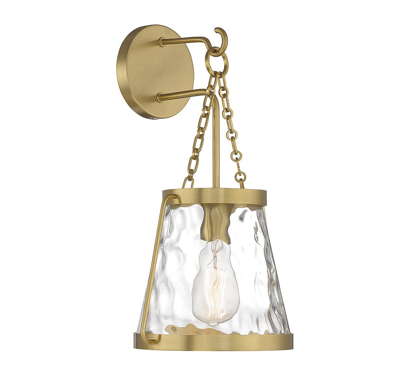 Savoy House 9-1801-1-322 One Light Wall Sconce, Warm Brass (4)