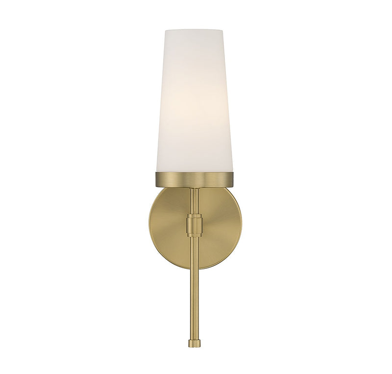 Savoy House 9-2801-1-322 One Light Wall Sconce, Warm Brass (3)