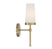 Savoy House 9-2801-1-322 One Light Wall Sconce, Warm Brass (5)