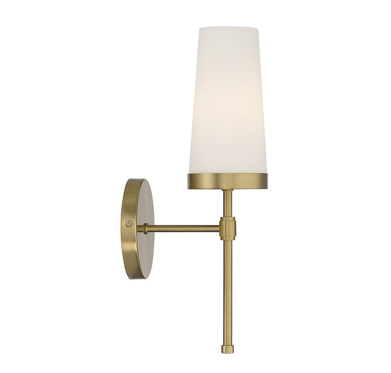 Savoy House 9-2801-1-322 One Light Wall Sconce, Warm Brass (5)